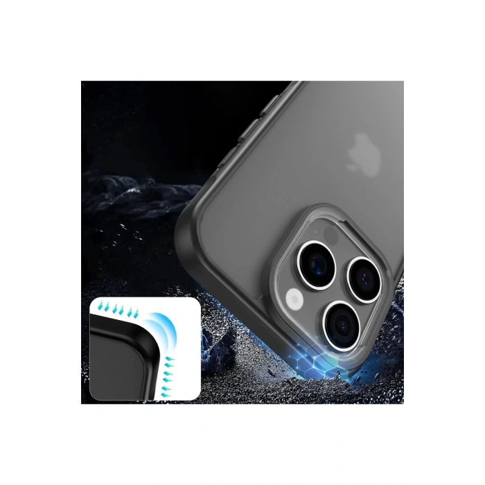 Apple iPhone 16 Pro Max Uyumlu Kılıf Elegant Kapak - Siyah