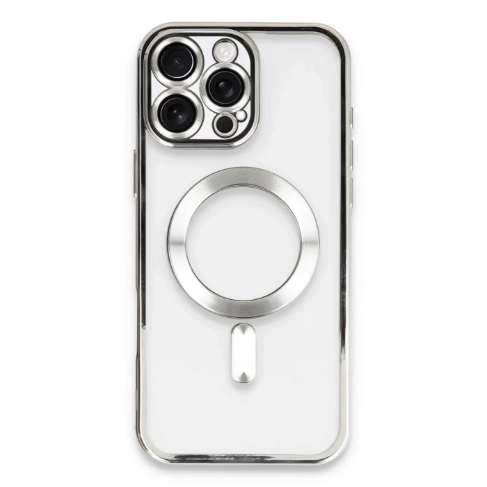 Apple iPhone 16 Pro Max Uyumlu Kılıf Kross Magneticsafe Kapak - Gümüş