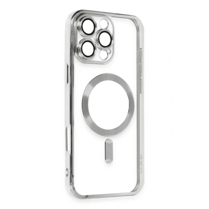 Apple iPhone 16 Pro Max Uyumlu Kılıf Kross Magneticsafe Kapak - Gümüş