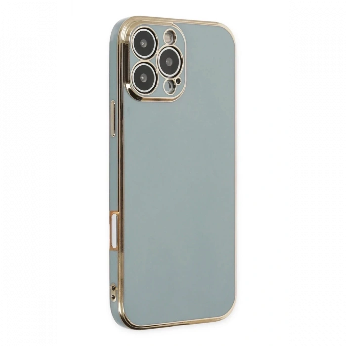 Apple iPhone 16 Pro Max Uyumlu Kılıf Volet Silikon - Açık Yeşil