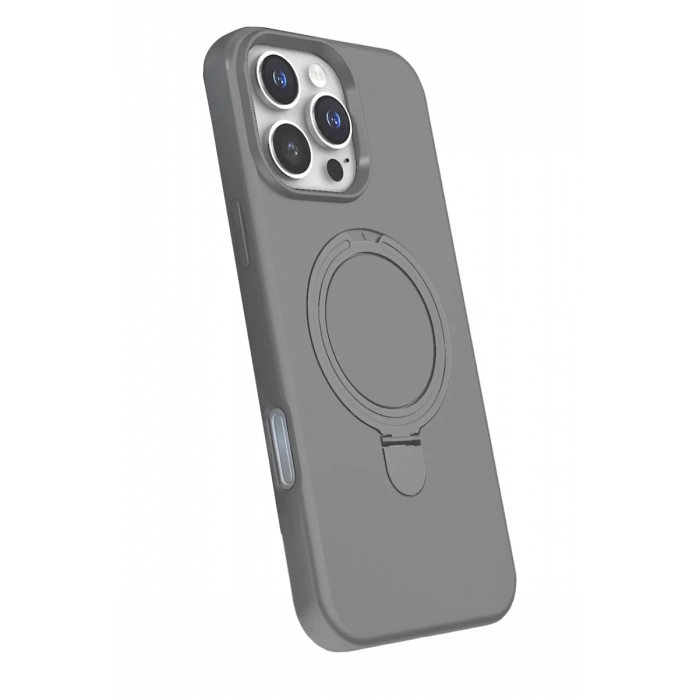 Apple iPhone 16 Pro Max Uyumlu Regal Magsafe Standlı Kapak - Titan Gri