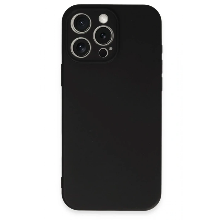 Apple iPhone 16 Pro Uyumlu Kılıf First Silikon - Siyah