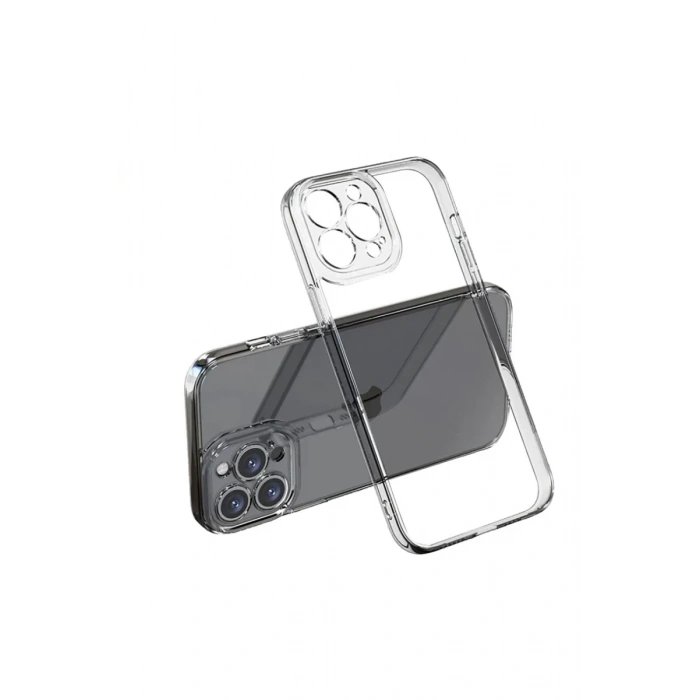Apple iPhone 16 Pro Uyumlu Kılıf Lüx Şeffaf Silikon