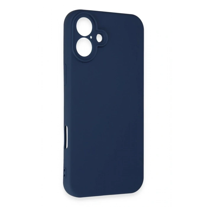 Apple iPhone 16 Uyumlu Kılıf First Silikon - Lacivert