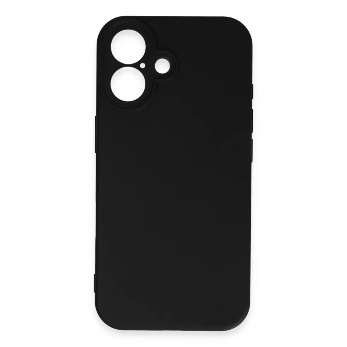 Apple iPhone 16 Uyumlu Kılıf First Silikon - Siyah