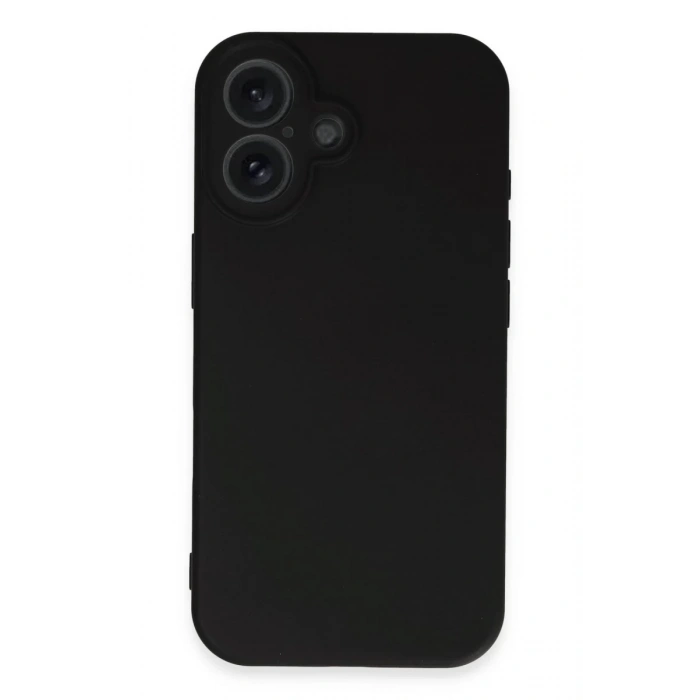 Apple iPhone 16 Uyumlu Kılıf First Silikon - Siyah