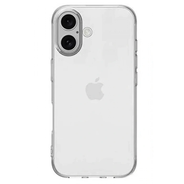 Apple iPhone 16 Uyumlu Kılıf Lüx Şeffaf Silikon