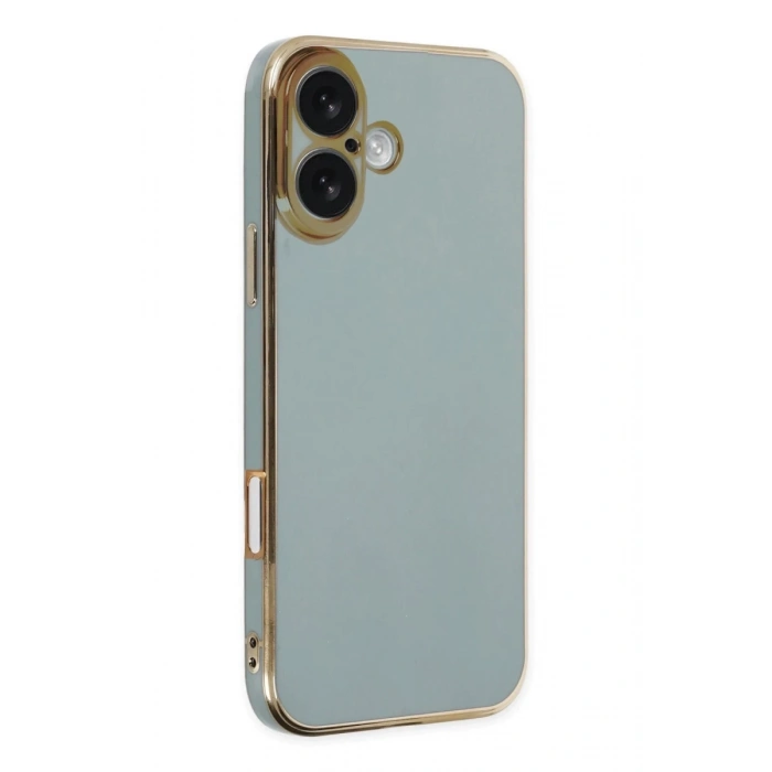 Apple iPhone 16 Uyumlu Kılıf Volet Silikon - Açık Yeşil
