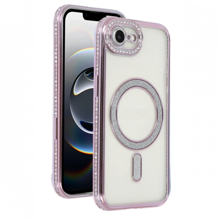 Apple iPhone 16E Joke Simli Magneticsafe Kılıf - Pembe