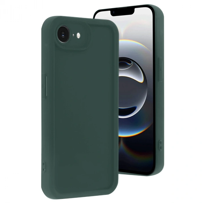 Apple iPhone 16E Kılıf Viera Silikon - Koyu Yeşil