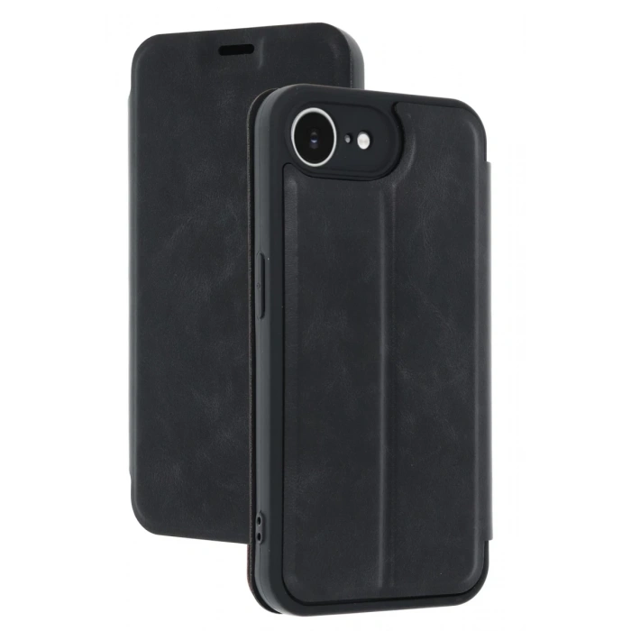 Apple iPhone 16E Uyumlu Kılıf Flip Cover - Siyah