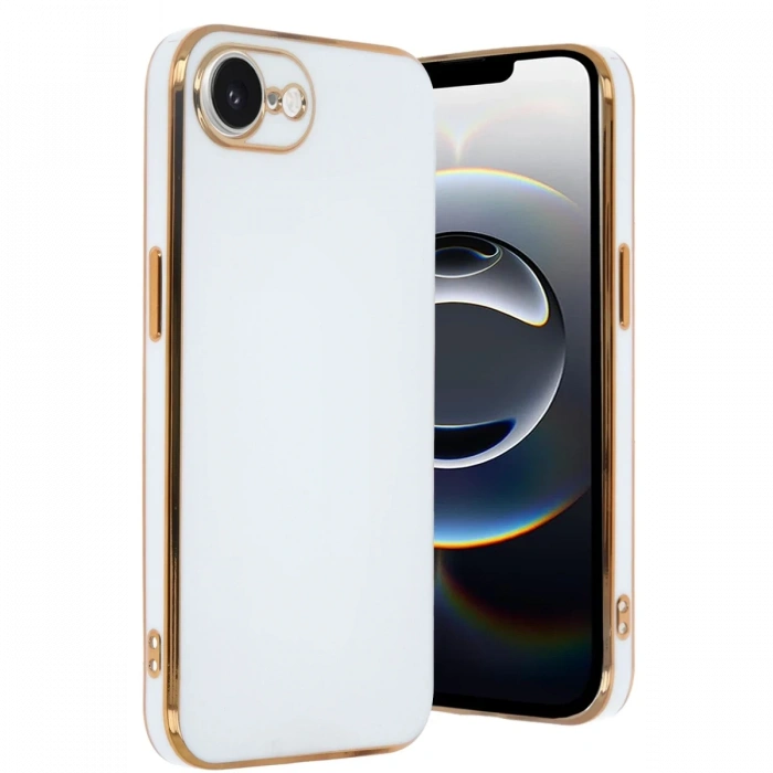 Apple iPhone 16E Uyumlu Kılıf Volet Silikon - Beyaz