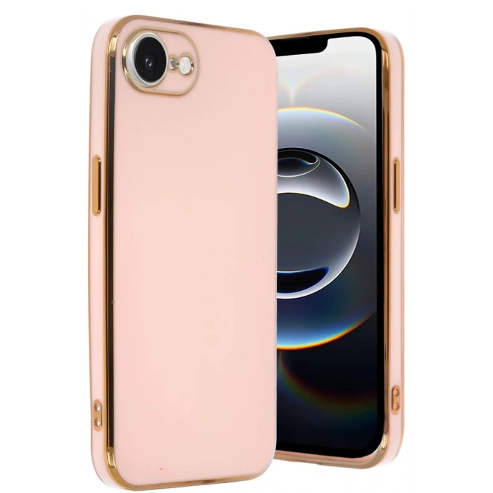 Apple iPhone 16E Uyumlu Kılıf Volet Silikon - Pembe