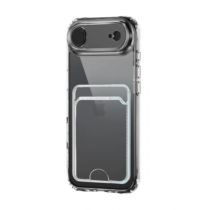 Apple iPhone 17 Air Uyumlu Kart Şeffaf Silikon - Şeffaf