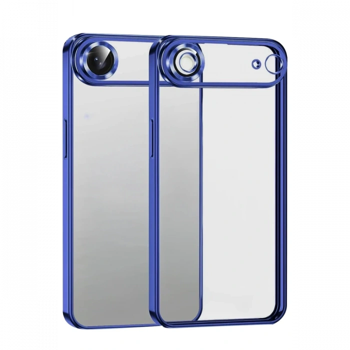 Apple iPhone 17 Air Uyumlu Lensli Silikon - Lacivert