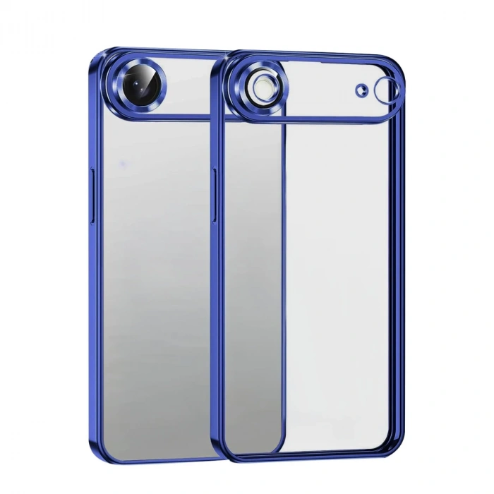 Apple iPhone 17 Air Uyumlu Lensli Silikon - Lacivert