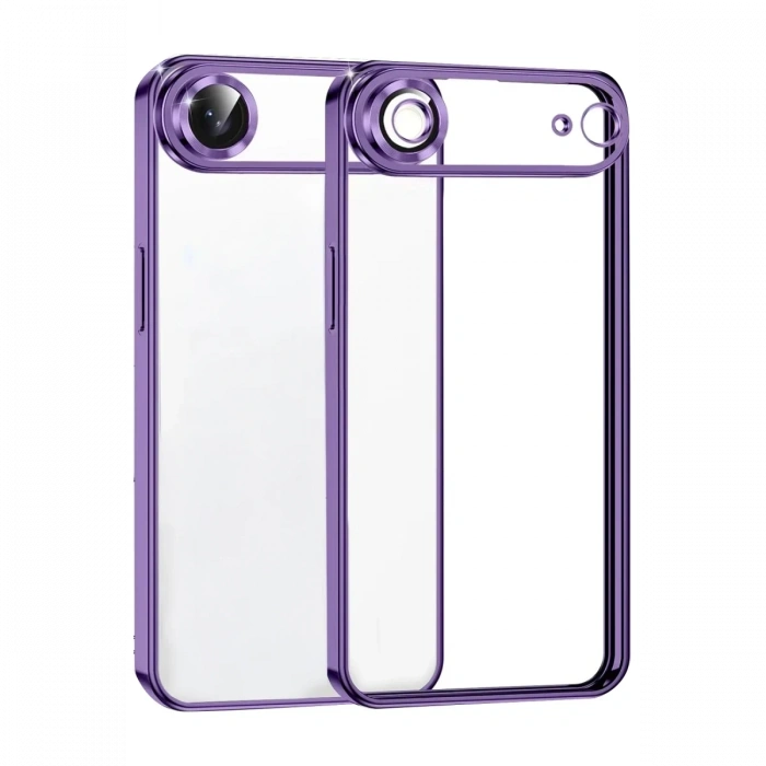Apple iPhone 17 Air Uyumlu Lensli Silikon - Mor
