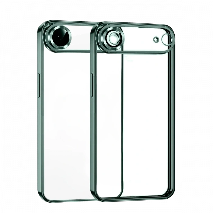 Apple iPhone 17 Air Uyumlu Lensli Silikon - Yeşil