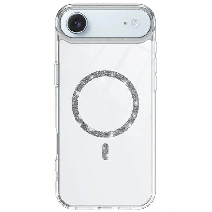 Apple iPhone 17 Air Uyumlu Live Diamond Magsafe Kapak - Şeffaf