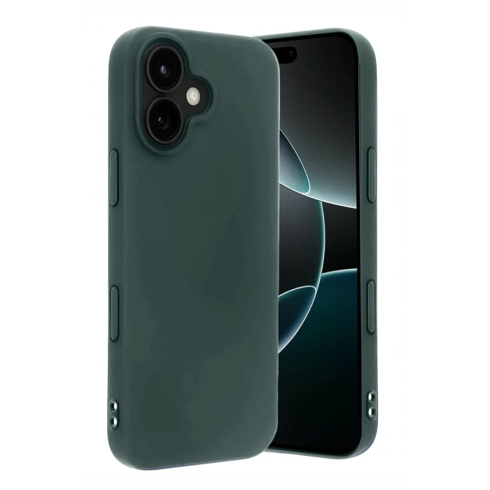 Apple iPhone 17 First Silikon - Koyu Yeşil