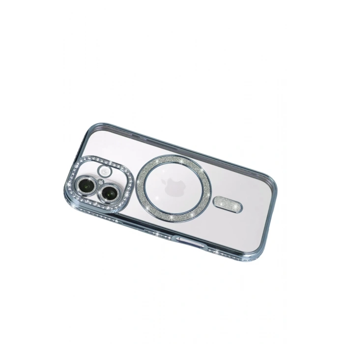 Apple iPhone 17 Joke Simli Magneticsafe Kılıf - Mavi
