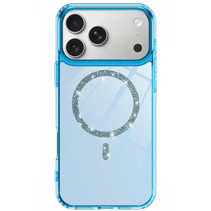Apple iPhone 17 Pro Live Diamond Magsafe Kapak - Mavi
