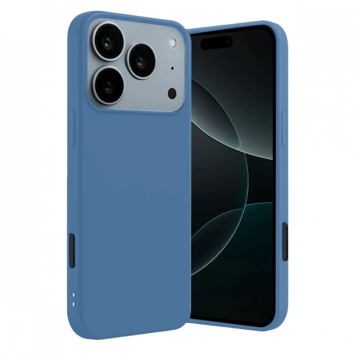 Apple iPhone 17 Pro Max/18 Pro Max First Silikon - Mavi