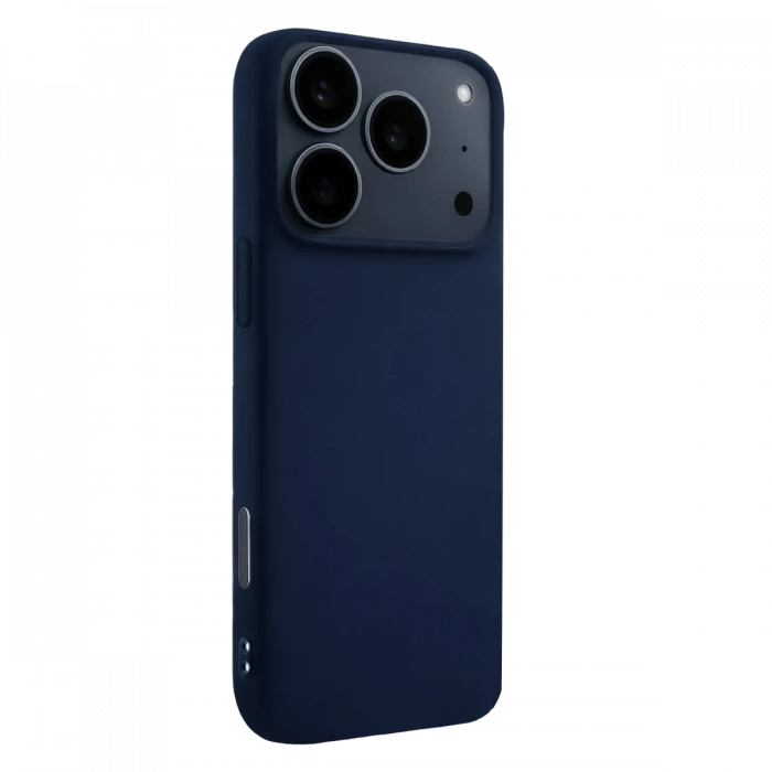 Apple iPhone 17 Pro Max Nano içi Kadife Silikon - Lacivert