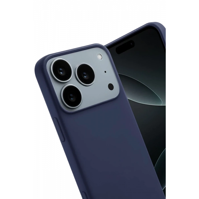 Apple iPhone 17 Pro Max Uyumlu First Silikon - Lacivert