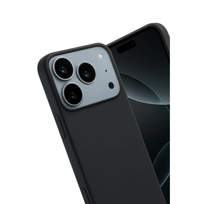 Apple iPhone 17 Pro Max Uyumlu First Silikon - Siyah