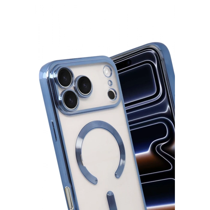 Apple iPhone 17 Pro Max Uyumlu Kross Magneticsafe Kapak - Sierra Blue
