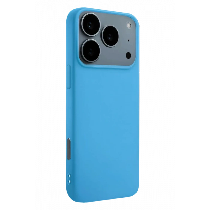 Apple iPhone 17 Pro Nano içi Kadife Silikon - Mavi