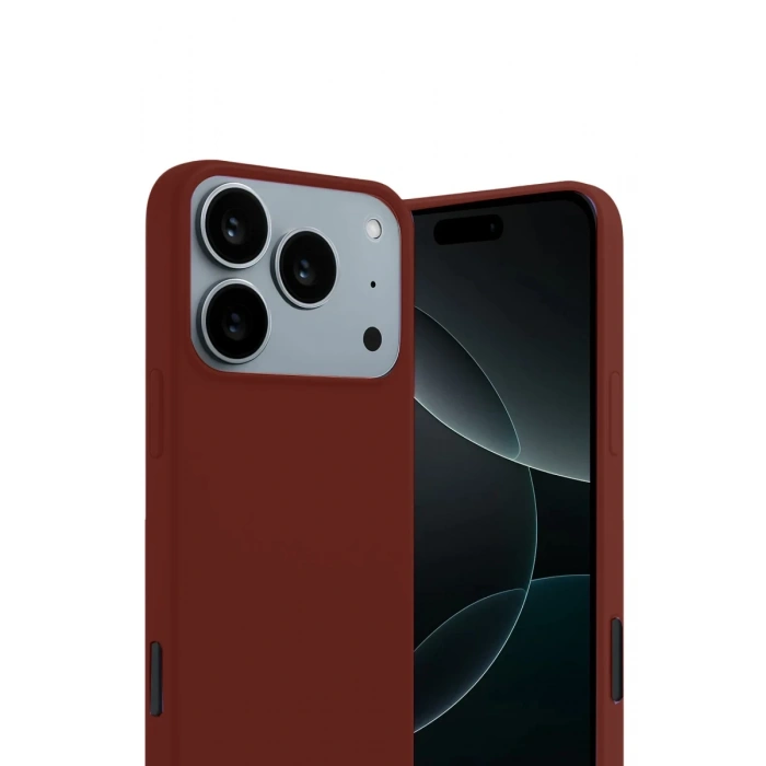 Apple iPhone 17 Pro Uyumlu First Silikon - Bordo