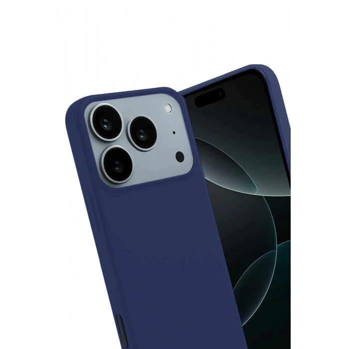 Apple iPhone 17 Pro Uyumlu First Silikon - Lacivert