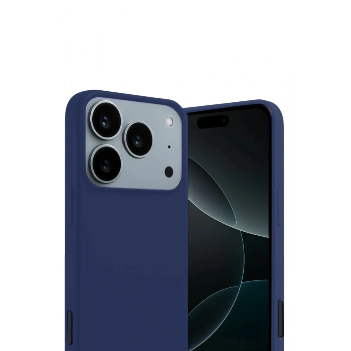 Apple iPhone 17 Pro Uyumlu First Silikon - Lacivert