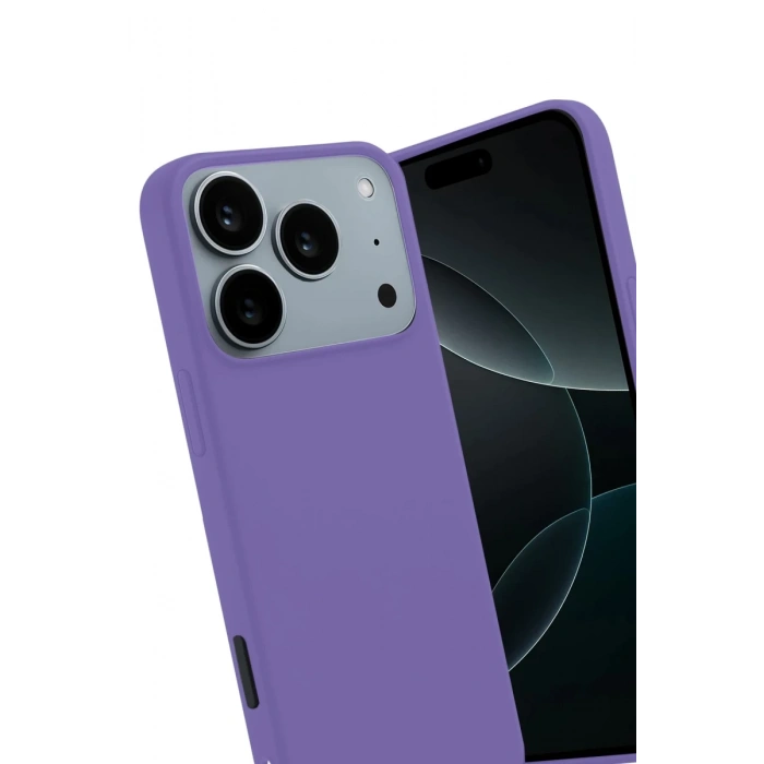 Apple iPhone 17 Pro Uyumlu First Silikon - Lila