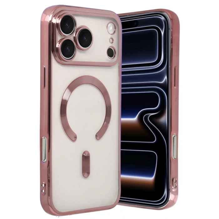 Apple iPhone 17 Pro Uyumlu Kross Magneticsafe Kapak - Rose