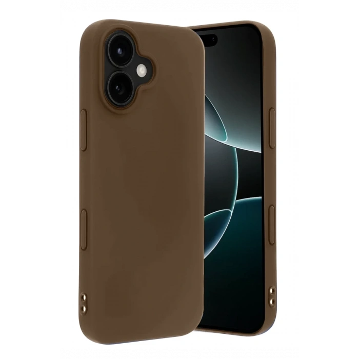 Apple iPhone 17 Uyumlu First Silikon - Kahverengi