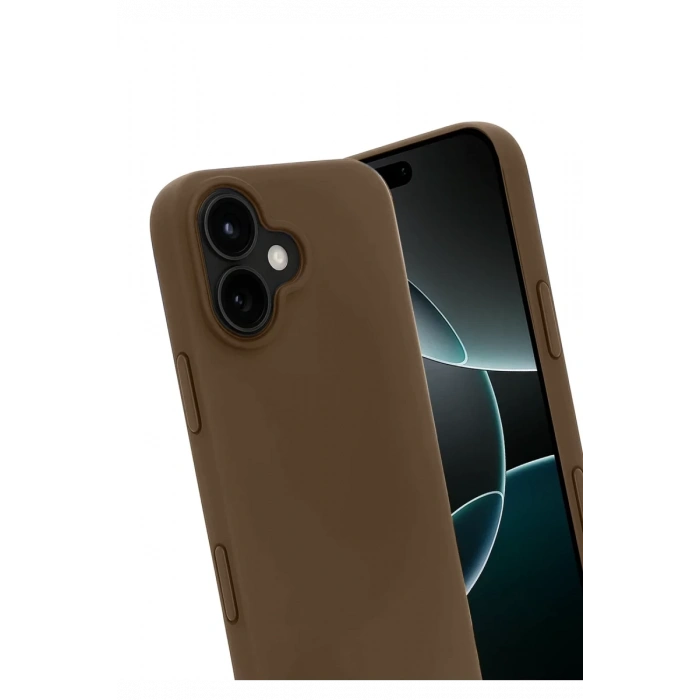 Apple iPhone 17 Uyumlu First Silikon - Kahverengi