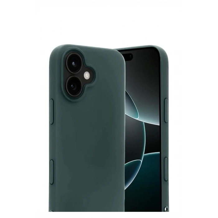Apple iPhone 17 Uyumlu First Silikon - Koyu Yeşil