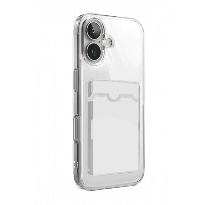 Apple iPhone 17 Uyumlu Kart Şeffaf Silikon - Şeffaf