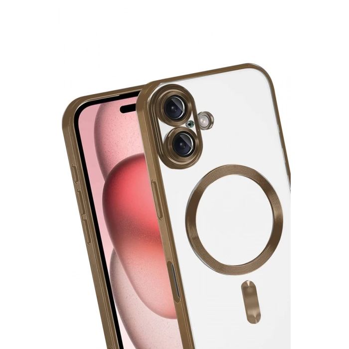 Apple iPhone 17 Uyumlu Kross Magneticsafe Kapak - Çöl Titanyum