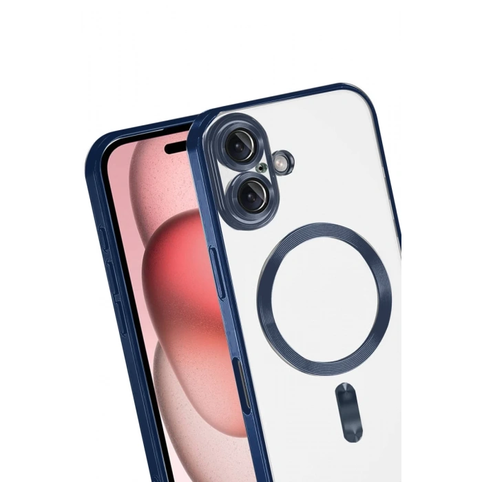 Apple iPhone 17 Uyumlu Kross Magneticsafe Kapak - Lacivert