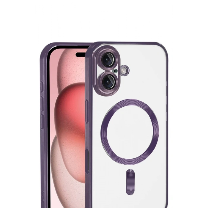 Apple iPhone 17 Uyumlu Kross Magneticsafe Kapak - Mor