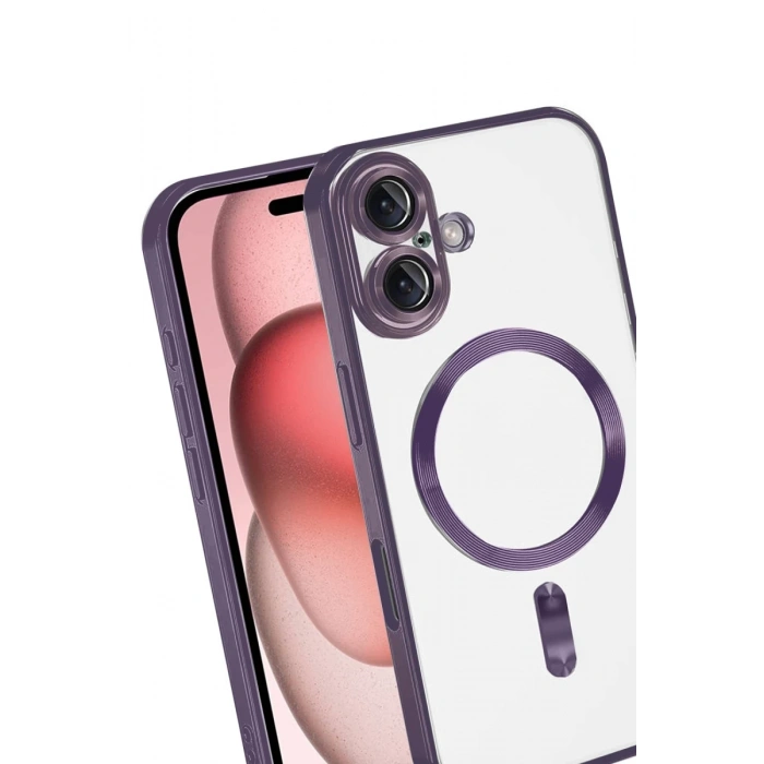 Apple iPhone 17 Uyumlu Kross Magneticsafe Kapak - Mor
