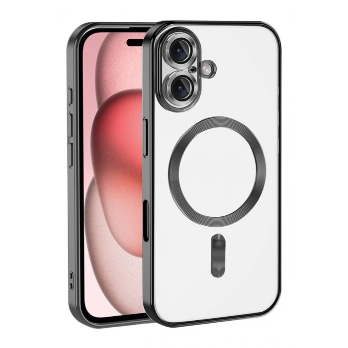 Apple iPhone 17 Uyumlu Kross Magneticsafe Kapak - Siyah