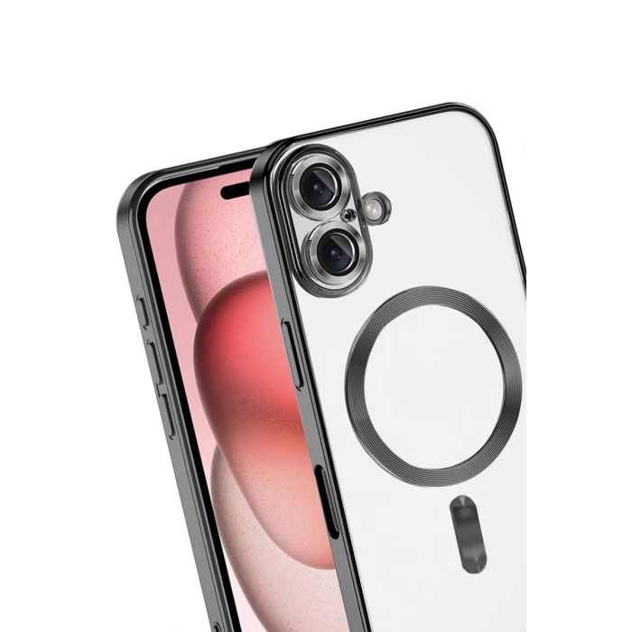 Apple iPhone 17 Uyumlu Kross Magneticsafe Kapak - Siyah
