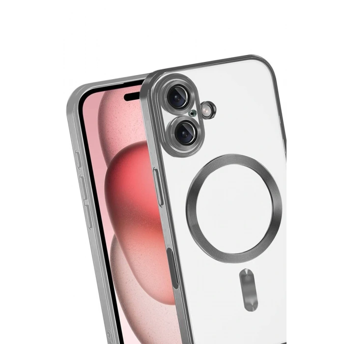Apple iPhone 17 Uyumlu Kross Magneticsafe Kapak - Titan Gri