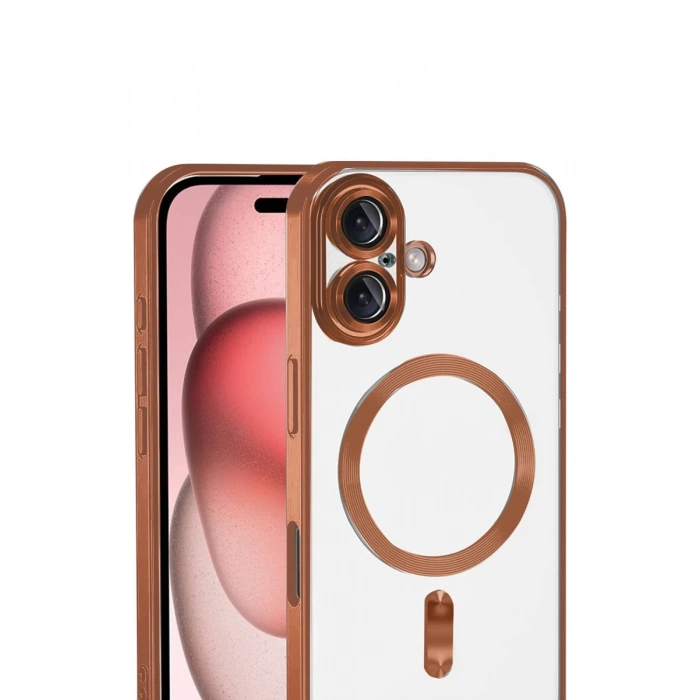 Apple iPhone 17 Uyumlu Kross Magneticsafe Kapak - Turuncu