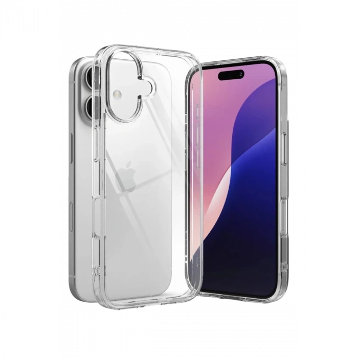 Apple iPhone 17 Uyumlu Lüx Şeffaf Silikon - Şeffaf